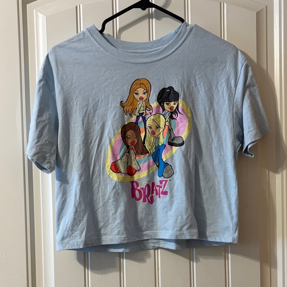 Bratz Light Blue Crop Top for Women